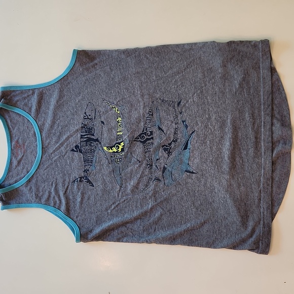 Cat And Jack Shark Tank Top Large 12 14 - Picture 1 of 7